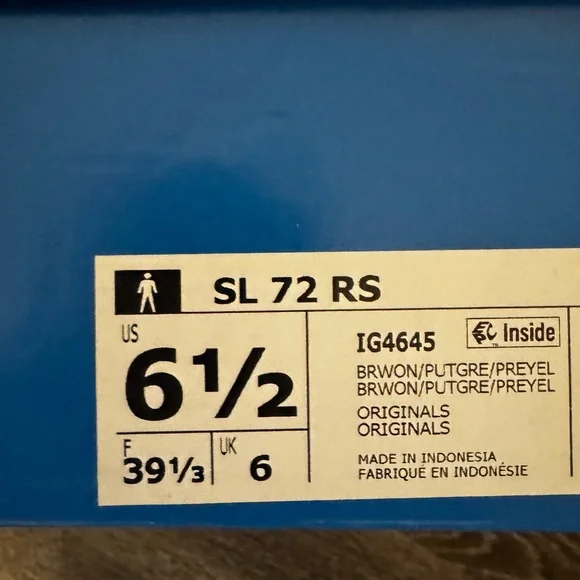 Adidas SL 72 RS Brown and Tan Sneakers - Picture 6 of 7